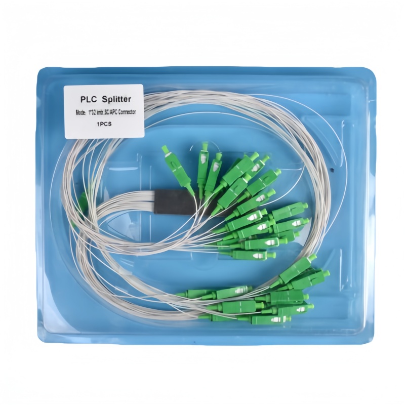 1x32 SC APC PLC splitter with SC APC pigtail fan-out for a PON ODN